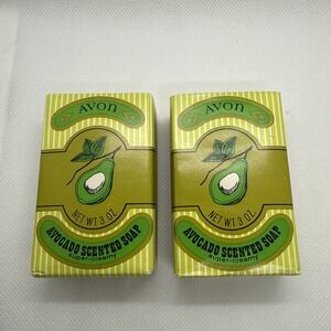 Avon Avocado Scented Soap Lot of 2 Vintage 3 oz Bars Collectible Sealed NOS